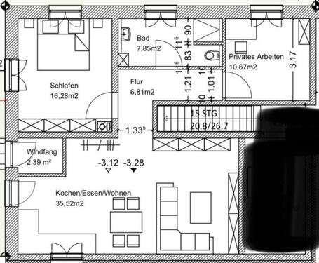 Foto - Wohnung zu vermieten - 1.000,00&nbsp;EUR Kaltmiete, ca.&nbsp; 79,00&nbsp;m&sup2;