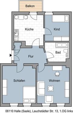 Foto - Platz für ALLE - 650,00&nbsp;EUR Kaltmiete, ca.&nbsp; 80,00&nbsp;m&sup2;