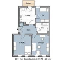 Platz für ALLE - 650,00&nbsp;EUR Kaltmiete, ca.&nbsp; 80,00&nbsp;m&sup2; in Halle (Saale) (PLZ: 06110) Damaschkestraße