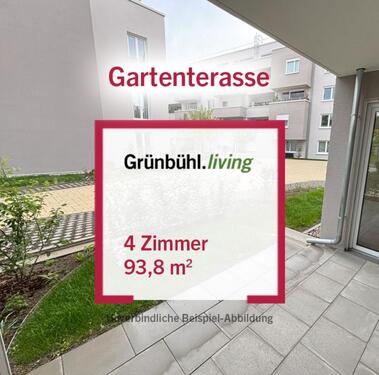 Foto - Großzügig: helle 4-Zimmer-Wohnung mit schöner Terrasse und Garten