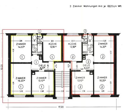 Foto - 3 Zimmer Etagenwohnung zum Kaufen in Offenburg