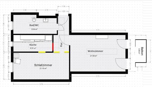 Foto - 2 Zimmer Etagenwohnung zur Miete in Berlin