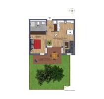 Moderne 2-Zimmer-Erdgeschosswohnung mit Garten - Penzberg