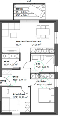 Foto - 3 Zimmer Etagenwohnung zur Miete in Zetel