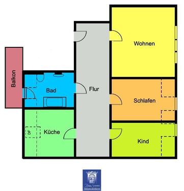 Foto - 3 Zimmer Dachgeschoßwohnung zur Miete in Döbeln