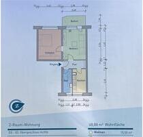 2-Raum Wohnung teilmöbliert - 460,00&nbsp;EUR Kaltmiete, ca.&nbsp; 49,00&nbsp;m&sup2; in Eisenhüttenstadt (PLZ: 15890)