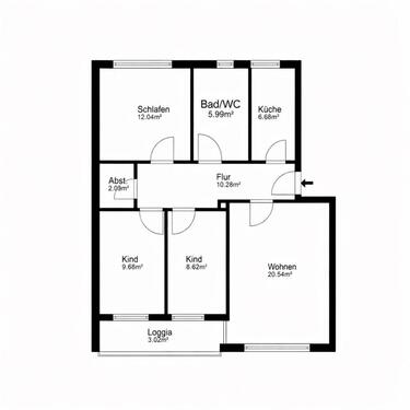 Foto - 4 Zimmer Erdgeschoßwohnung zum Kaufen in Melsdorf