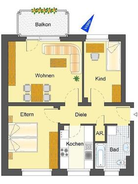 Foto - 3 Zimmer Etagenwohnung in Lüdenscheid