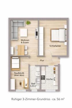 Foto - Ruhige 3 Zimmer Wohnung in Bad Kleinen (Bald verfügbar)