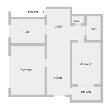 Foto - Renovierte Wohnung 73m2 3,5 Zimmer, Haus Tiere erlaubt