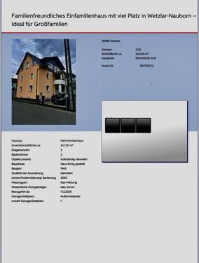 Foto - Einfamilienhaus zum Kaufen in Wetzlar