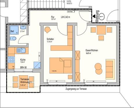 Foto - 2-Zimmer-Wohnung in 97922 Gerlachsheim zu vermieten