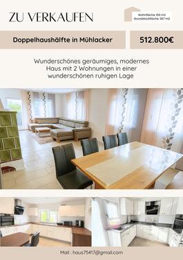 Foto - Doppelhaushälfte mit 2 Wohnungen