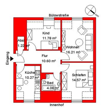 Foto - 3 Zimmer Etagenwohnung in Wilhelmshaven