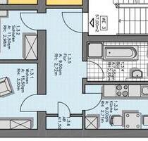 2,5 Zimmer | günstige 57qm mit Balkon, EBK, Tageslichtbad, 1. OG - Leipzig Nordost