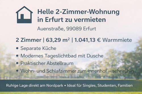 Foto - 2 Zimmer Etagenwohnung in Erfurt