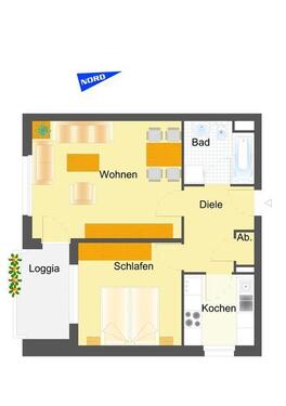 Foto - 2 Zimmer Etagenwohnung zur Miete in Wolfsburg
