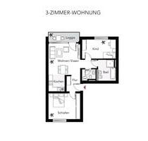 3-Zimmer-Wohnung hell, Fußbodenheizung, Bad, Gäste-WC, TG-Stellp - Nürnberg Almoshof