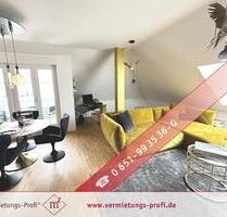 Trier-Feyen: Hochwertig möblierte 2-Zimmer-Wohnung mit offenem Wohnbereich und Balkon.