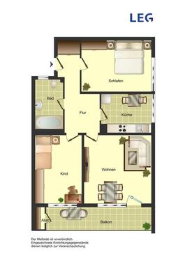 Foto - Etagenwohnung in Minden zur Miete