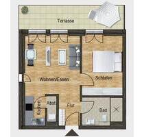 Carlsgarten Bad Kreuznach - 2-Zimmerwohnung in Bad Kreuznach-Süd mit Stellplatz und Terrasse