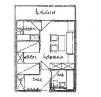 Erstbezug nach Renovierung: 1,5 Zimmer möbliert mit Garage - Neuried