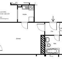 Modernisierte 1 Zimmerwohnung mit Balkon - Frankfurt am Main Ost Modernisierte 1 Zimmerwohnung mit Balkon - Frankfurt am Main Ost