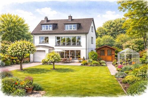 Foto - Modernisierte Doppelhaushäfte in ruhiger Sackgasse, DU-Walsum