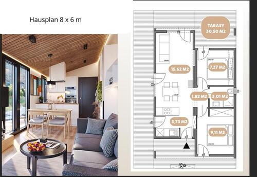 Foto - Schönes Haus Villa Alfa 50m2 Baujahr 2026