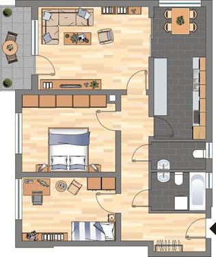 Foto - Nur mit WBS! 2-Zimmer-Wohnung in Bellheim