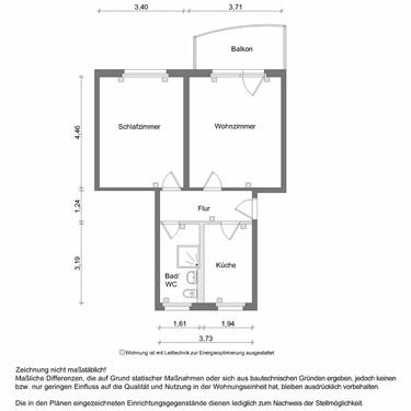 Foto - 2 Zimmer Etagenwohnung zur Miete in Zwickau