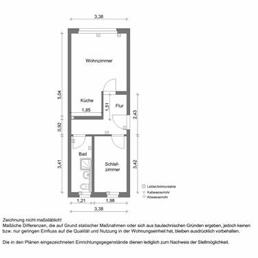 Foto - 2 Zimmer Etagenwohnung zur Miete in Zwickau