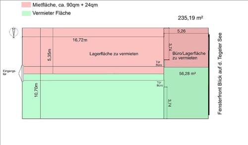 Foto - Lagerraum Gewerberaum ca.114qm Untermiete Tegel 990.-€ zzgl. MwSt