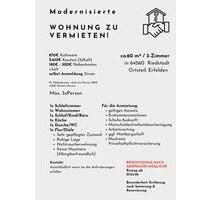 Modernisierte 3-Zimmer-Wohnung in Riedstadt-Erfelden- Erstbezug