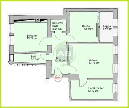 Foto - 2 Zimmer Etagenwohnung zur Miete in Zwickau