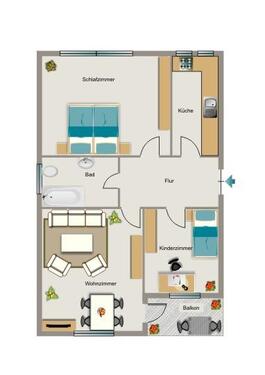 Foto - Etagenwohnung zur Miete in Marl