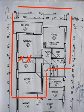 Foto - 2,5 Zimmer Wohnung - 520,00&nbsp;EUR Kaltmiete, ca.&nbsp; 65,00&nbsp;m&sup2;