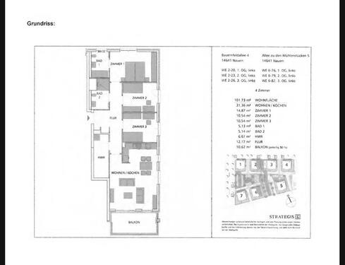 Foto - 4 Raumwohnung - 1.600,00&nbsp;EUR Kaltmiete, ca.&nbsp; 101,73&nbsp;m&sup2;
