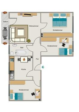 Foto - Etagenwohnung zur Miete in Marl