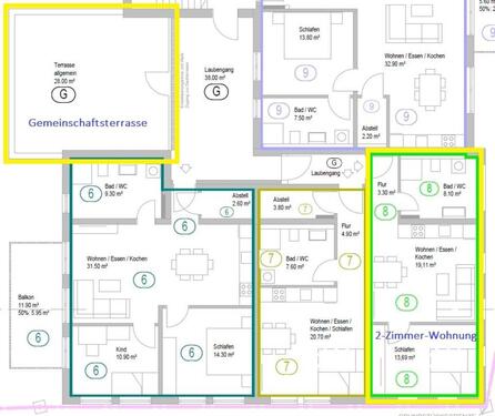 Foto - 2 Zimmer Etagenwohnung zur Miete in Obernburg am Main