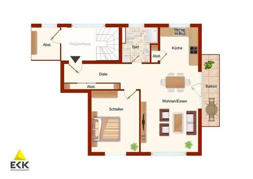 Foto - Etagenwohnung in Siegburg zur Miete