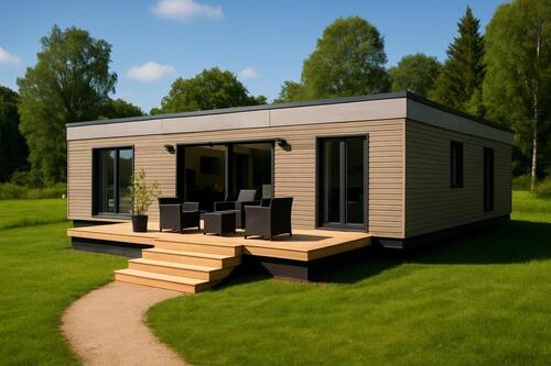 Foto - 94m² großes Tinyhaus Mobilheim Wohnhaus Tinyhouse winterfest isoliert voll ausgestattet