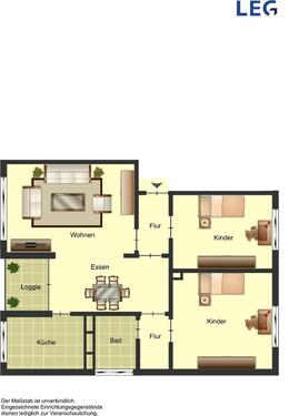 Foto - 3 Zimmer Etagenwohnung zur Miete in Monheim am Rhein