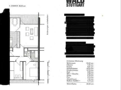 Foto - 3 Zimmer Etagenwohnung zur Miete in Stuttgart