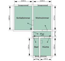 Renovierte 2-Raum-Wohnung - 300,00&nbsp;EUR Kaltmiete, ca.&nbsp; 46,00&nbsp;m&sup2; in Bad Lobenstein (PLZ: 07356)