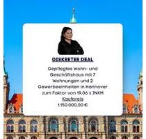 Sehr gepflegtes Wohn- und Geschäftshaus mit 7 Wohneinheiten und 2 Gewerbeeinheiten - Hannover Döhren-Wülfel