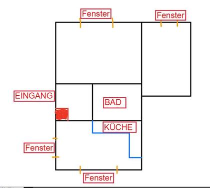 Foto - 2 Zimmer Wohnung, 57 qm, großes Gartenabteil, ab 01.03.2026