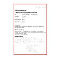 2-Raum Wohnung mit Balkon in Bahnhofsnähe!!! - Eberswalde