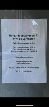 Foto - Tiefgaragen Parkplatz Douplex Stuttgart-West