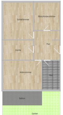 Foto - Erstbezug Neue 3 Zi Wohnung auf 72qm mit Garten in zentraler Lage